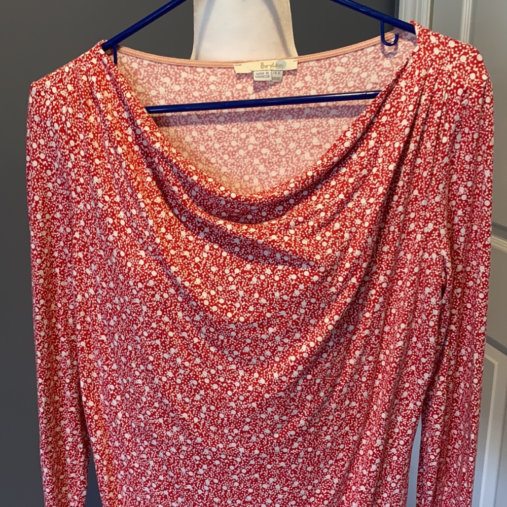 Boden cowl neck long sleeve T